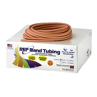 REP Band Resistive Exercise Tubing, Latex Free