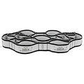CanDo Multi-Grip Exerciser Plus, 6 Foot Exerciser, 9 Loops