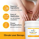 PURA 1ST WELLNESS Professional Deep Tissue Therapy Massage Cream, Unscented