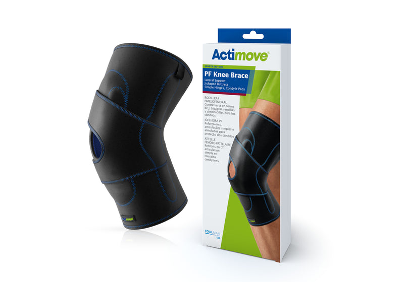 Actimove® Sports Edition PF Knee Brace Lateral Support Simple Hinges, Condyle Pads J-Shaped Buttress