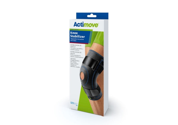 Actimove Knee Stabilizer Adjustable Horseshoe & Stays, Black