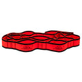 CanDo Multi-Grip Exerciser Plus, 6 Foot Exerciser, 9 Loops