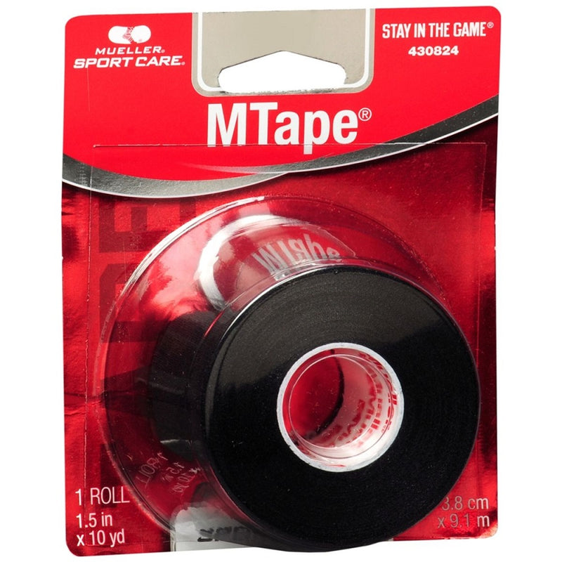 Mueller MTape, Clamshell, 1.5" x 10 yd