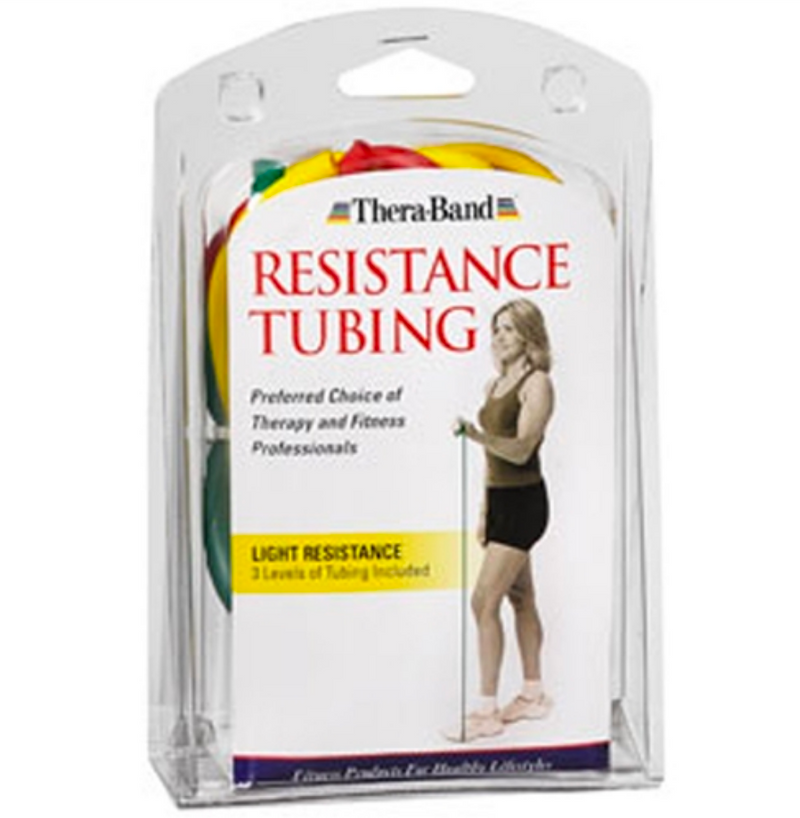 TheraBand Professional Latex Resistance Tubing, Beginner or Advanced Set