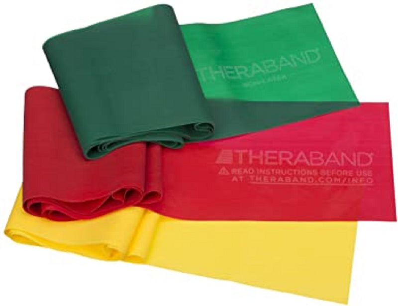 TheraBand Professional Pre-Cut Non-Latex Resistance Bands Combo Packs