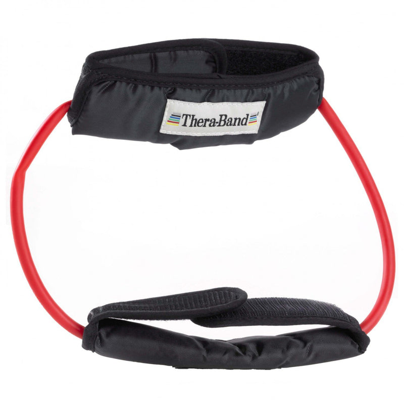 TheraBand Professional Latex Resistance Tubing, 12 Inch Loop With Padded Cuffs