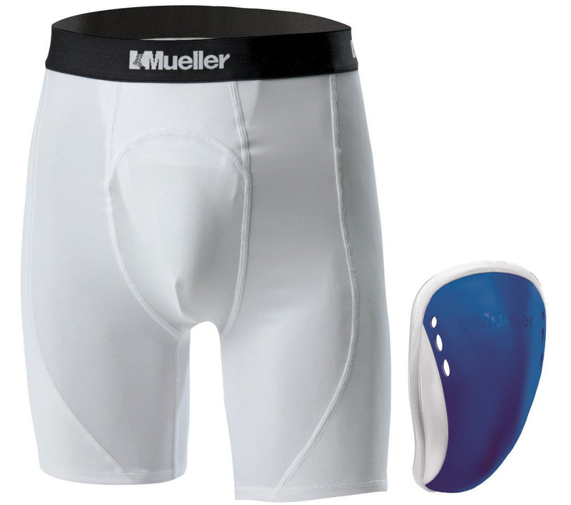 Mueller Athletic Support Shorts/Briefs w/Flex Shield Cup